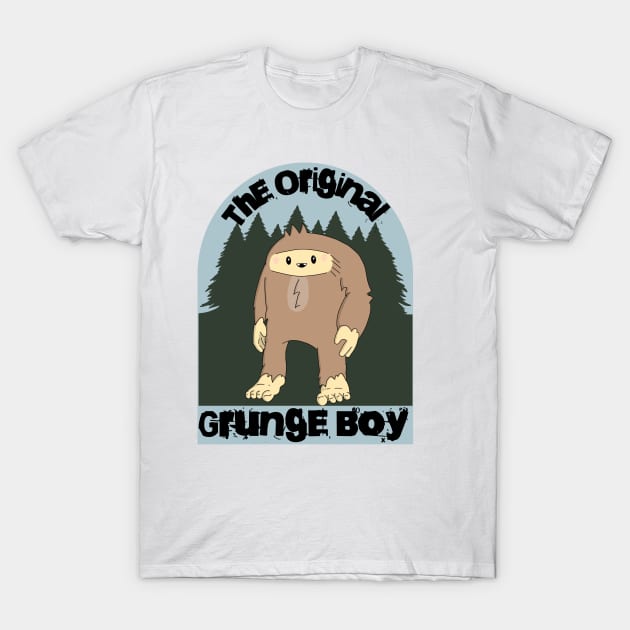 Kawaii Bigfoot - The Original Grunge Boy T-Shirt by Bucky Creative